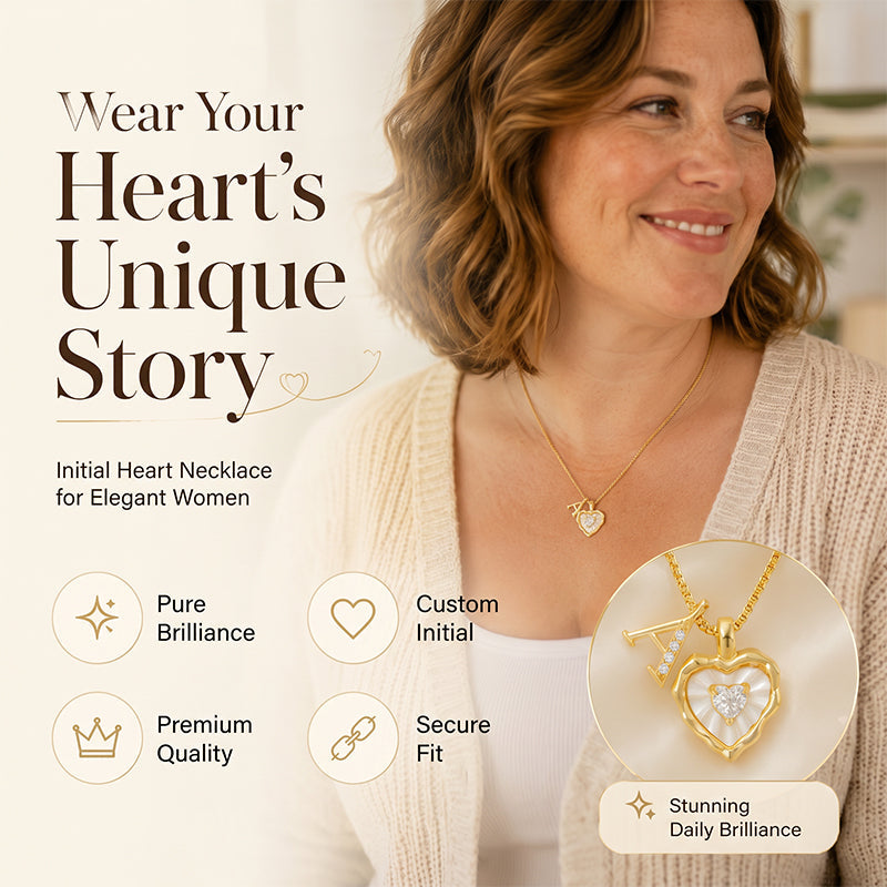 HeartLuxe – Personalized Initial Micro-Pave Necklace