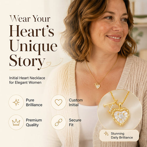 HeartLuxe – Personalized Initial Micro-Pave Necklace