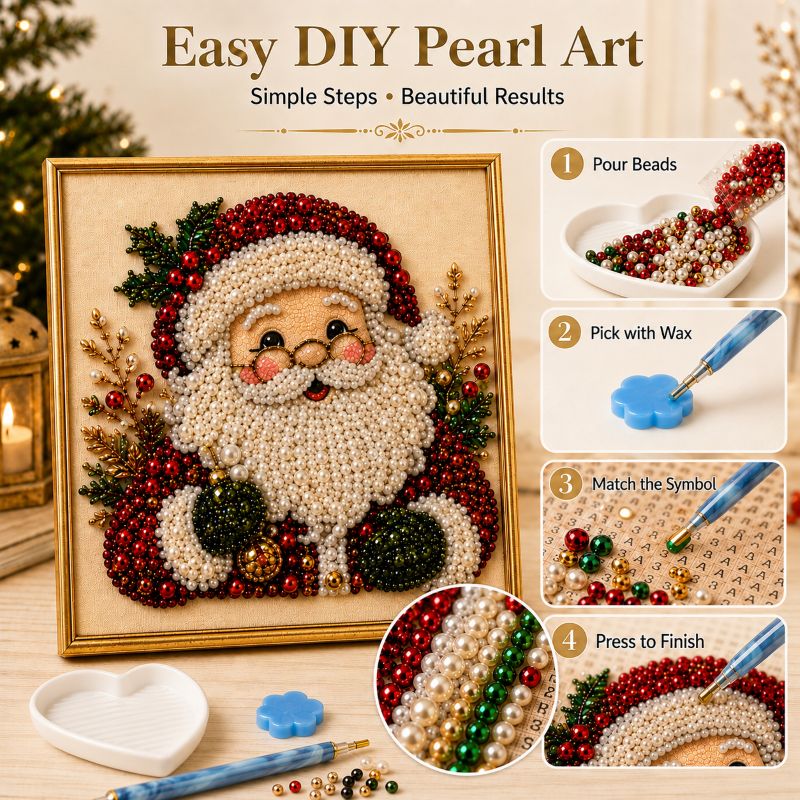 MerrySpark – Festive Pearl Bead Painting Kit