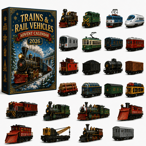 RailCrest – 24-Day Trains & Rail Vehicles Advent Calendar 2026