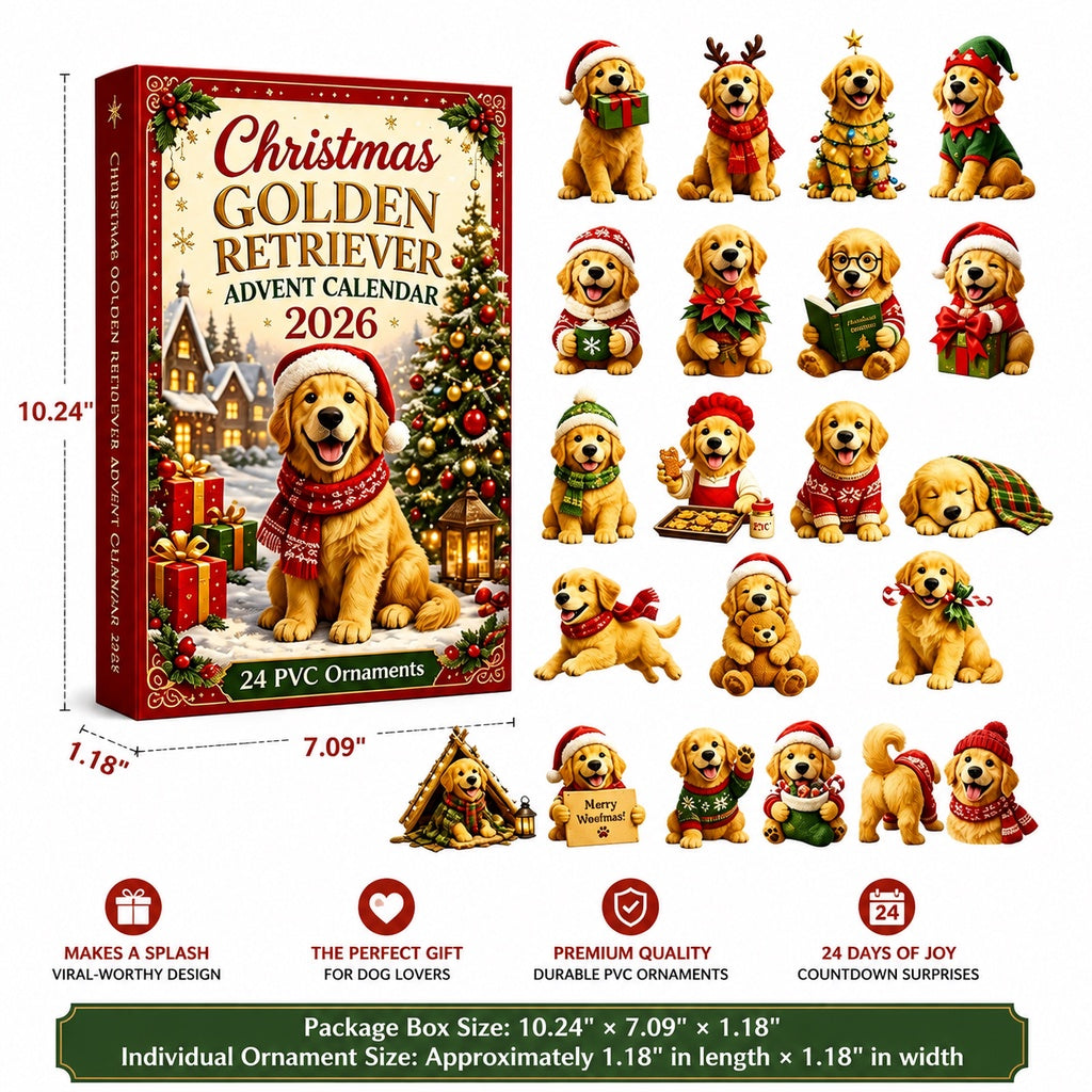 PawfectCountdown – Golden Retriever Mystery Advent Calendar
