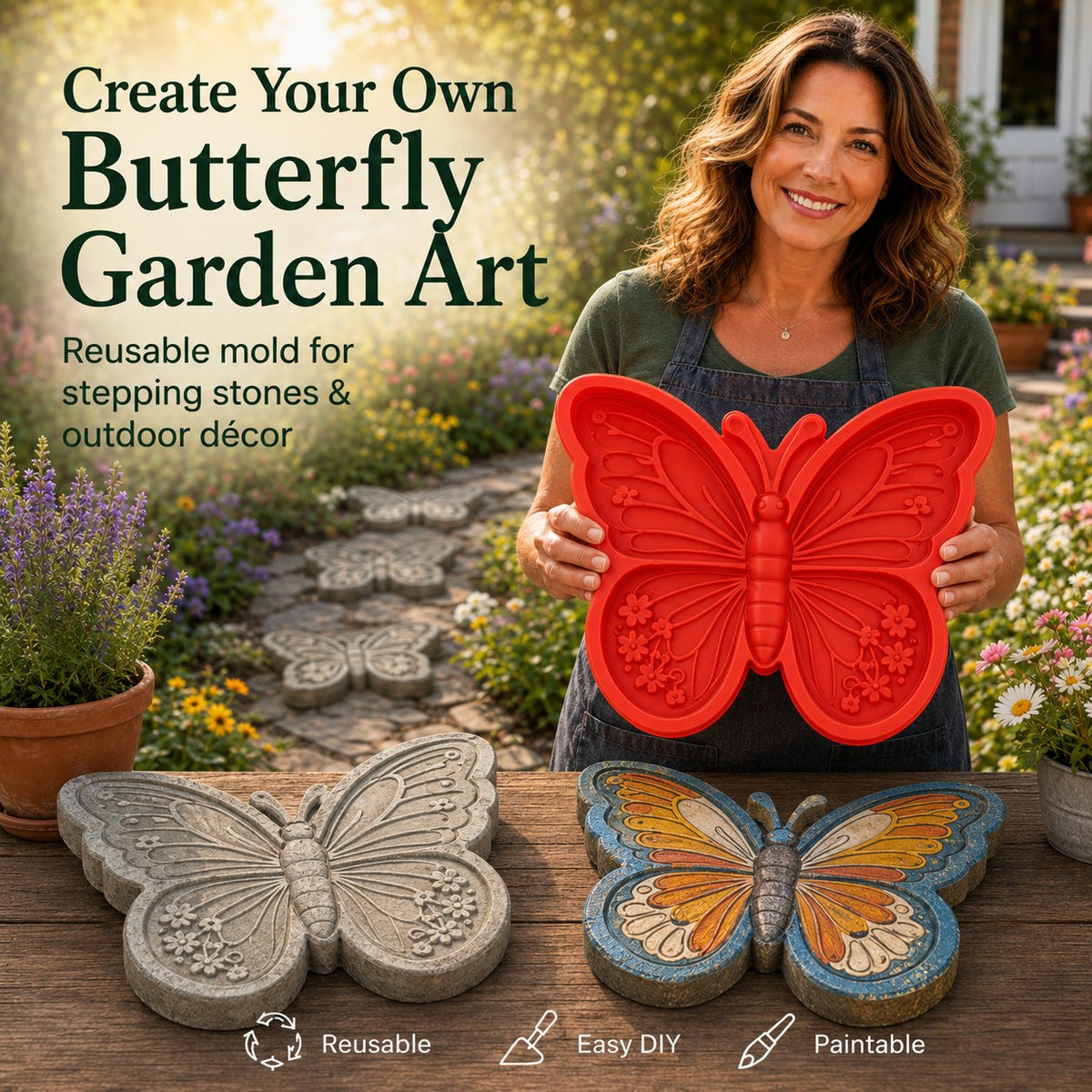 SunVera – Reusable Sunflower Garden Art Mold