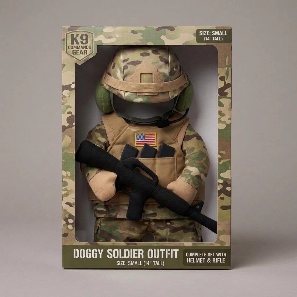 ValorPaws – Tactical Soldier Pet Costume