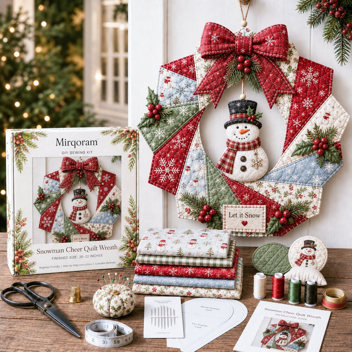 ChristmasCraft – Festive Fabric Wreath Making Kit