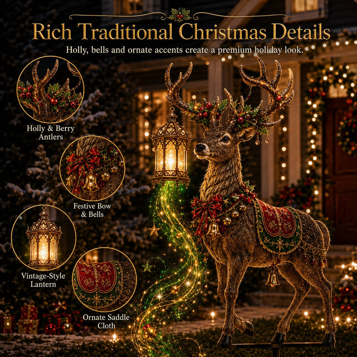 MerryStag – Light-Up Christmas Reindeer Decoration