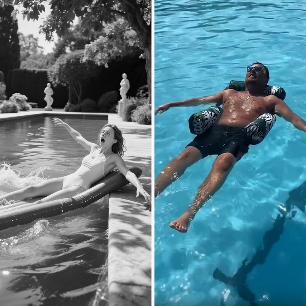 FloatLounge – Inflatable Triple-Tube Pool Seat