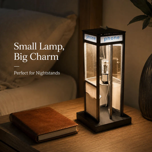 LondonGlow – Vintage Phone Booth Table Lamp