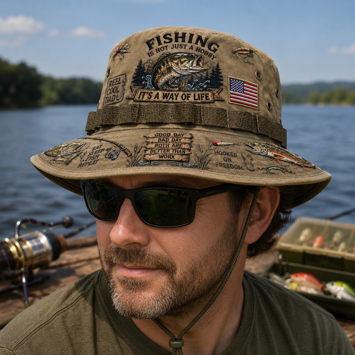 AnglerSpirit – Fishing Is A Way Of Life Boonie Hat