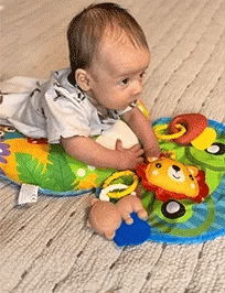 TummyBloom – Baby Tummy Time Play Mat & Pillow Set