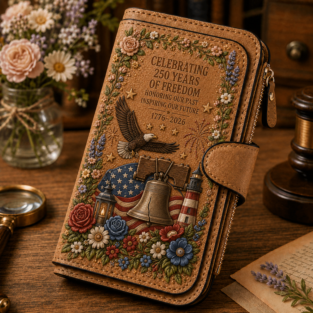 HealingBloom – Floral Retirement Gift Wallet