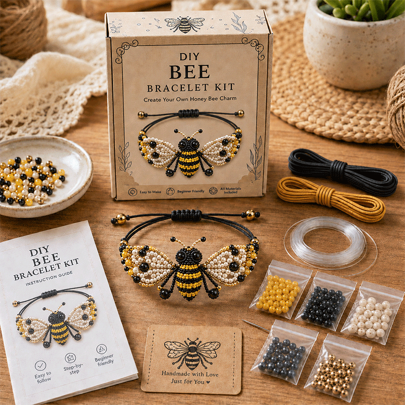 🐙DIY Beaded Bracelet Making Kit