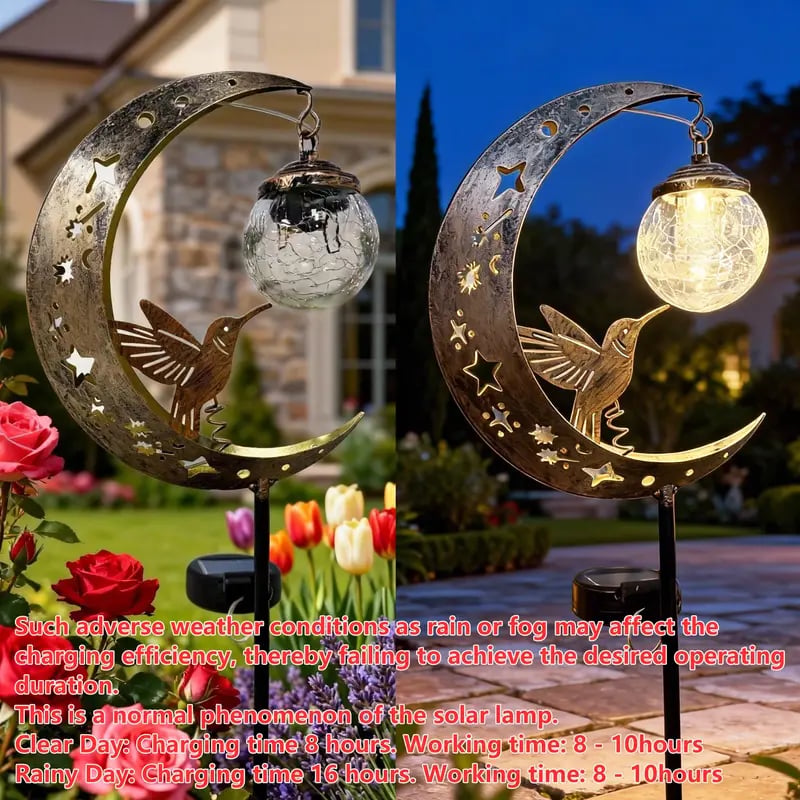 MoonPerch – Solar Bird Garden Light