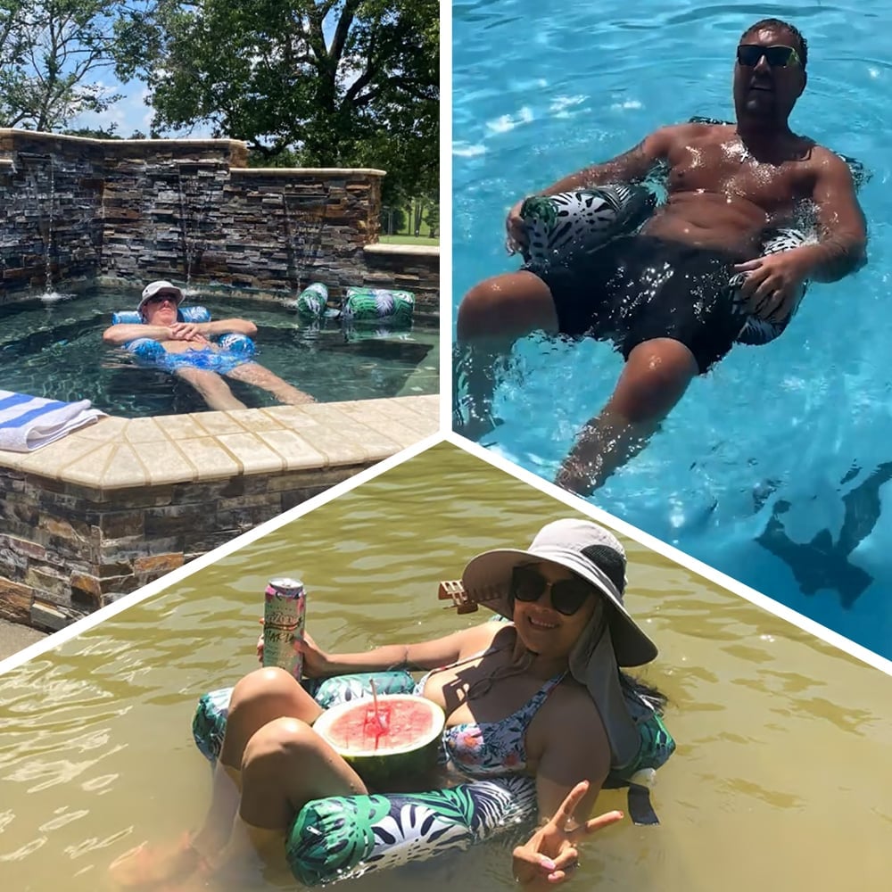 FloatLounge – Inflatable Triple-Tube Pool Seat