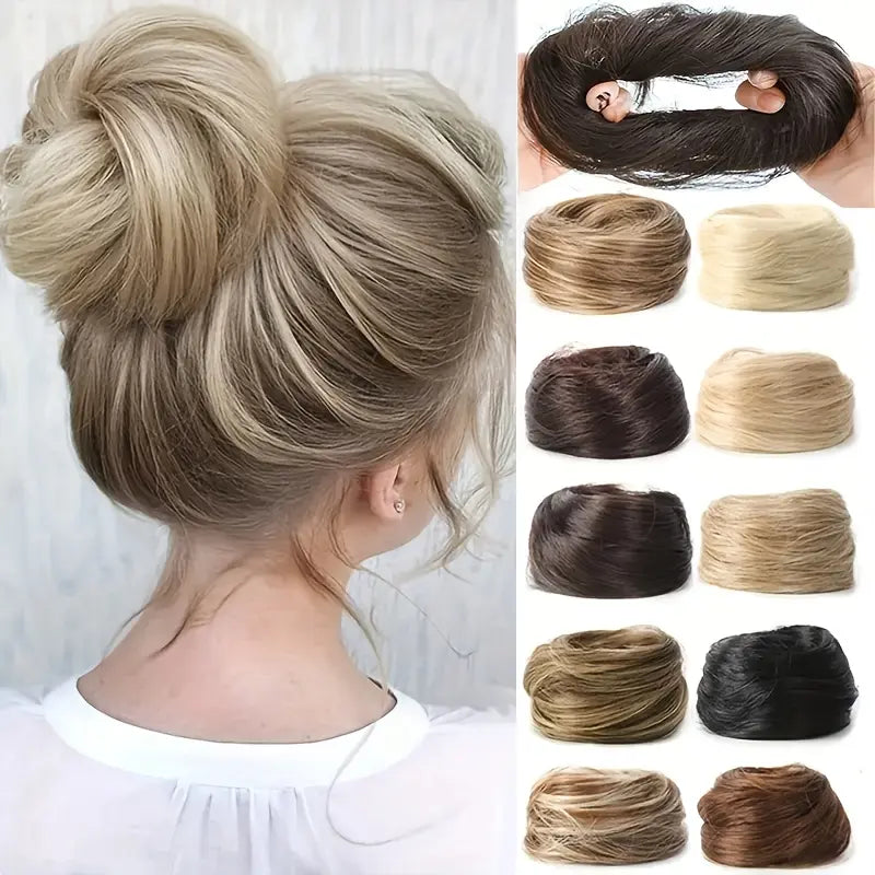 VelisseaCare – Curly Messy Bun Scrunchie Hair Extension