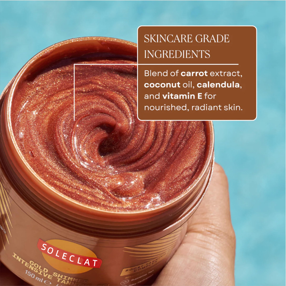 GoldenAura – Radiant Tanning Shimmer Gel