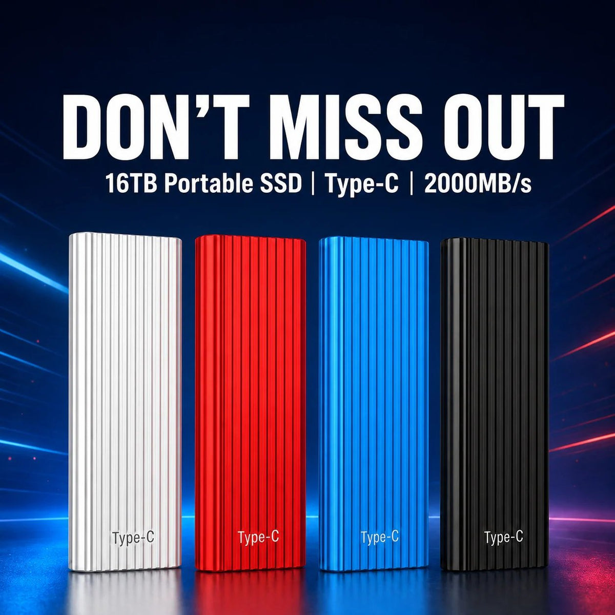 DataNest – 16TB Mini External Storage Drive
