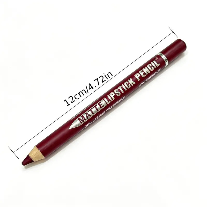 LuxeLine – 12-Piece Matte Lip Liner Set