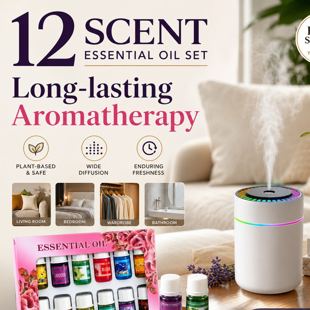 AromaMuse – 12-Scent Water Soluble Oil Set