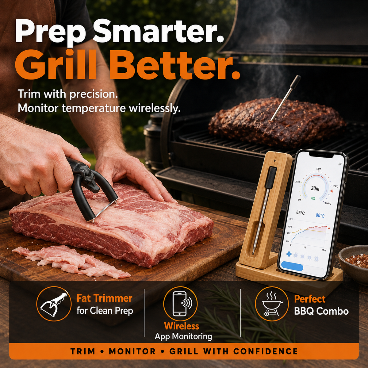 TriMora – Handheld Beef & Pork Fat Trimmer