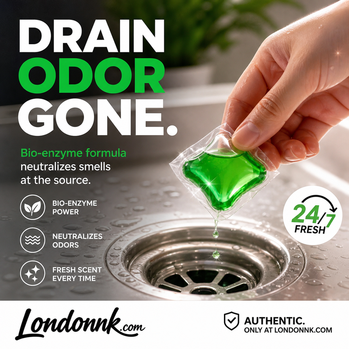 DrainFresh – Bio-Enzyme Drain Cleaning Pods