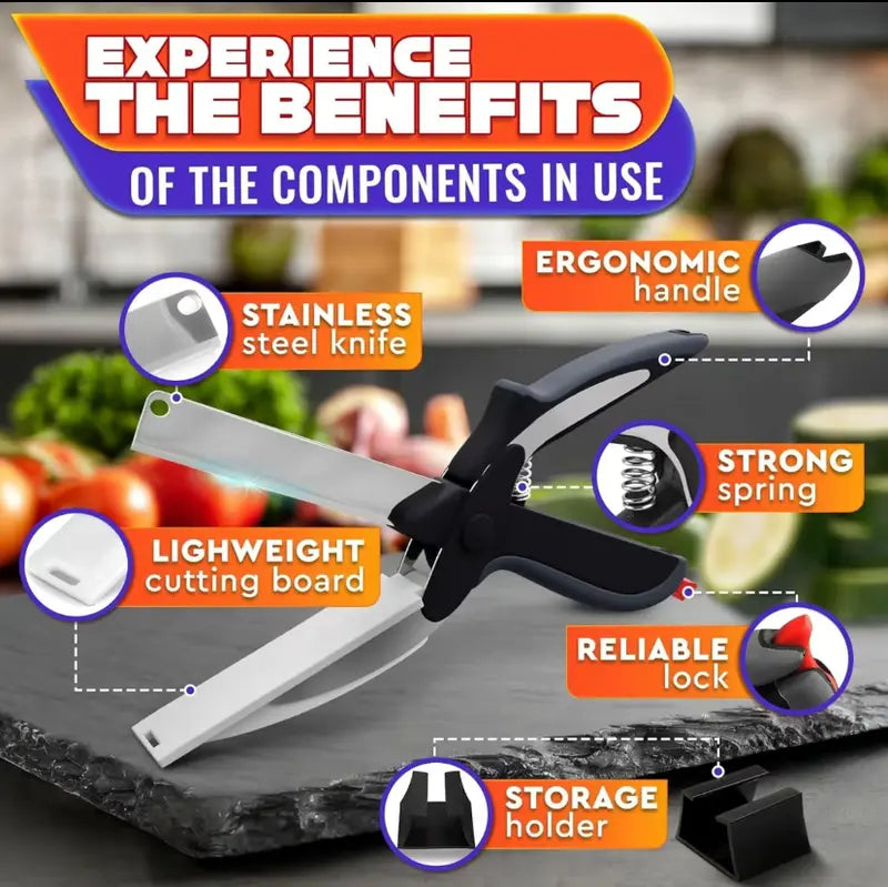 ChefClip – 2-in-1 Kitchen Cutter