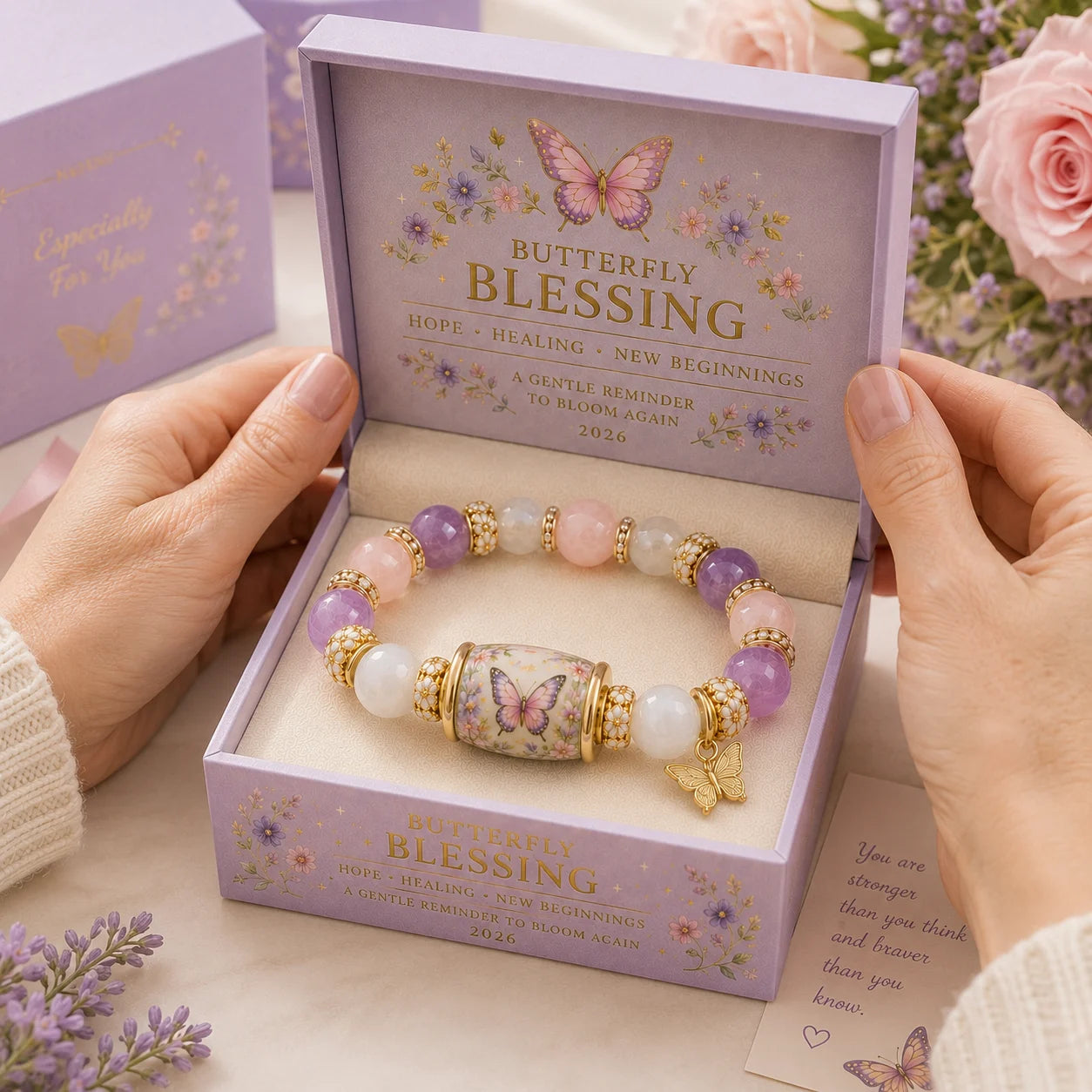 WingsOfGrace – Pastel Butterfly Bracelet
