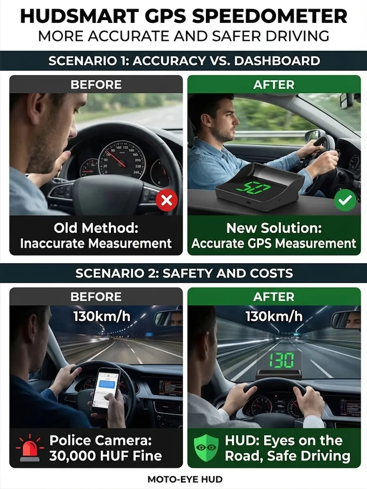 DriveSight – Smart GPS Head-Up Display Speedometer