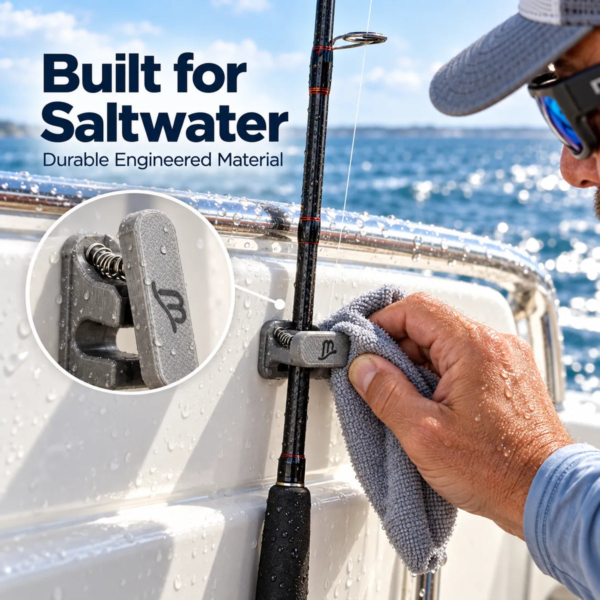 RodMate – Compact Spring-Release Fishing Rod Holder