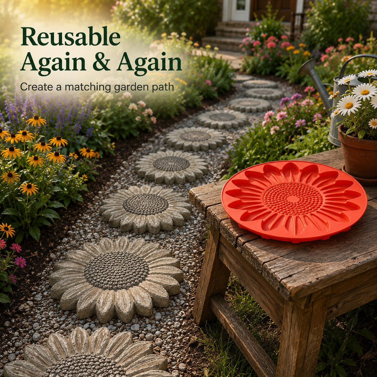 SunVera – Reusable Sunflower Garden Art Mold