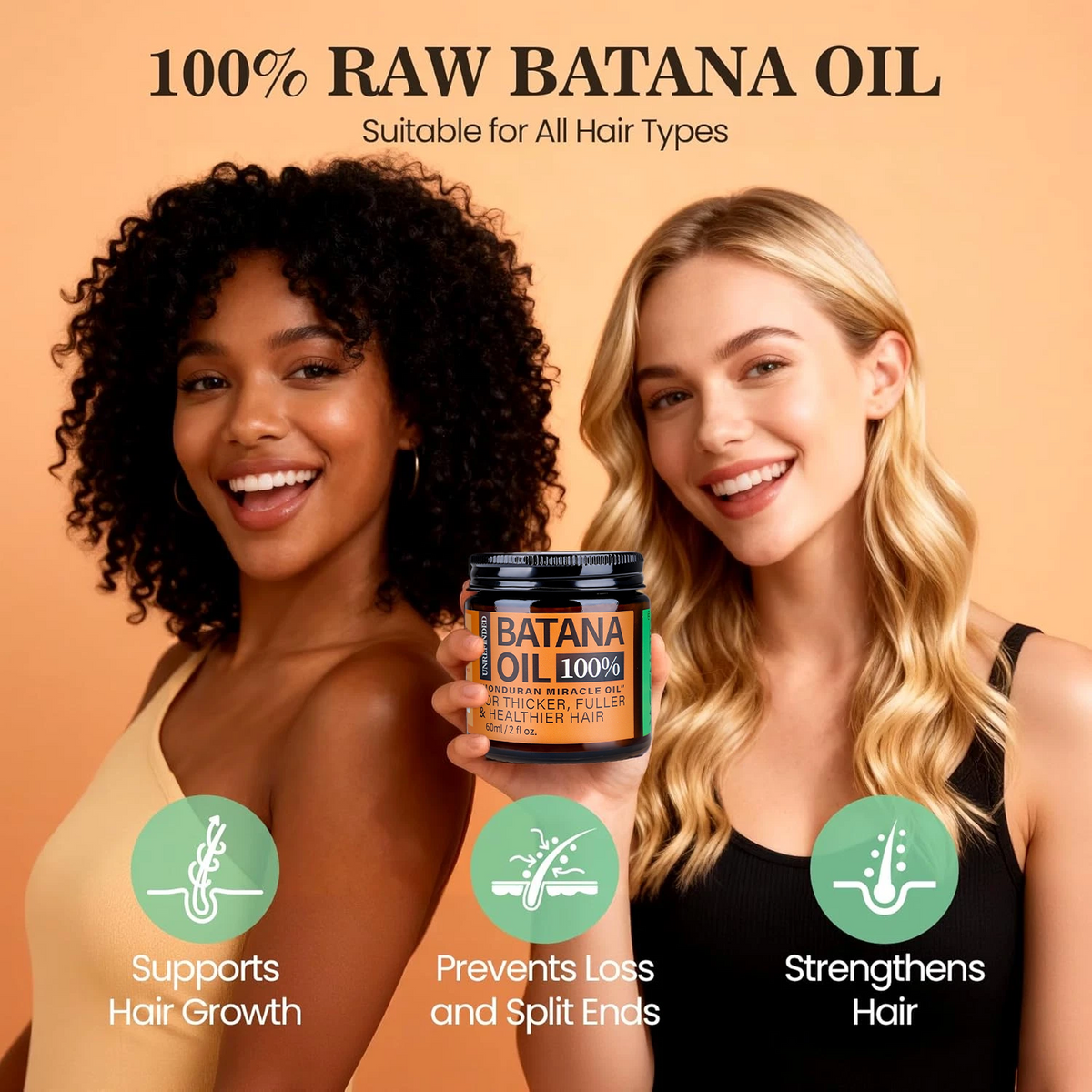 BatanaBloom – Raw Organic Batana Hair Oil Mask