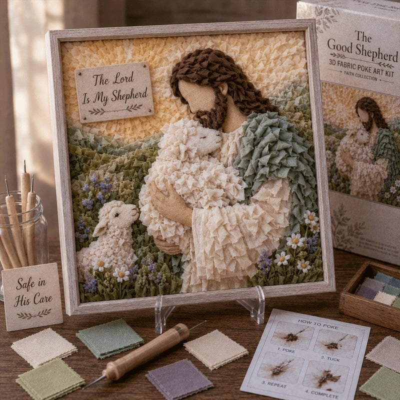 FaithCraft – 3D Christian Fabric Poke Art Kit