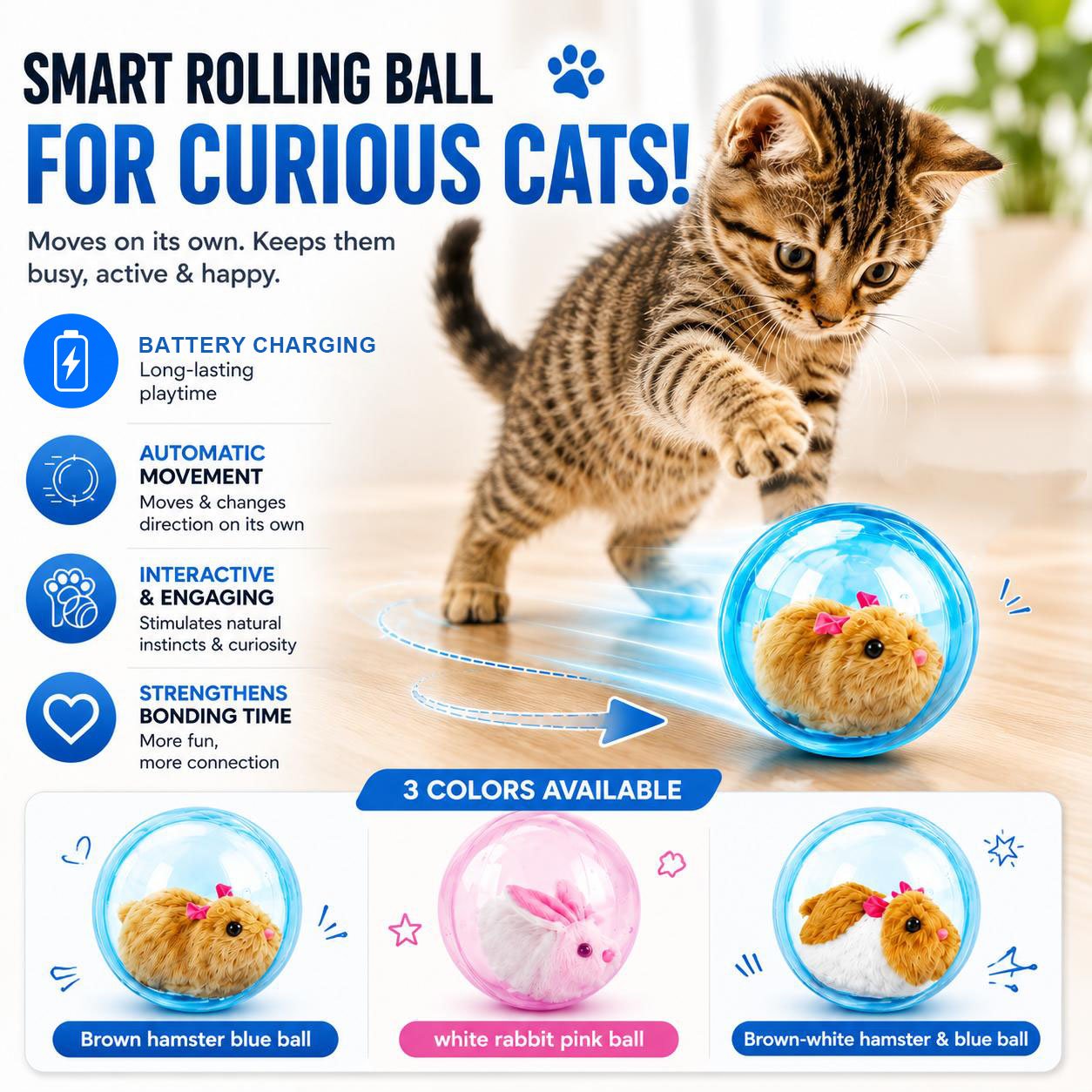 HuntSphere – Interactive Cat Play Ball