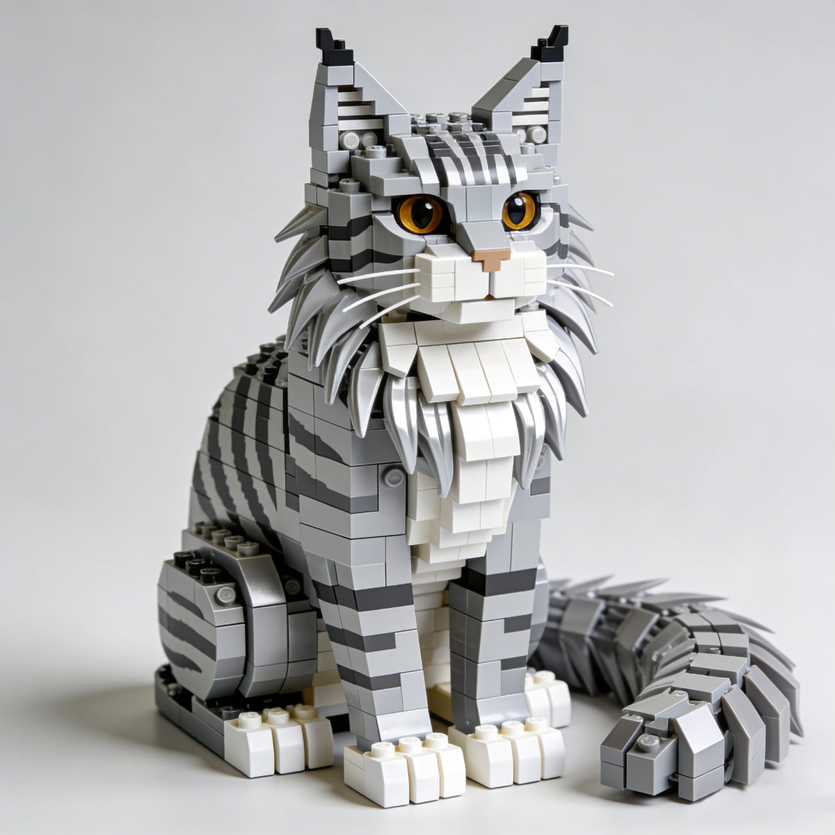 PawCraft – Detailed Feline Brick Model Collection