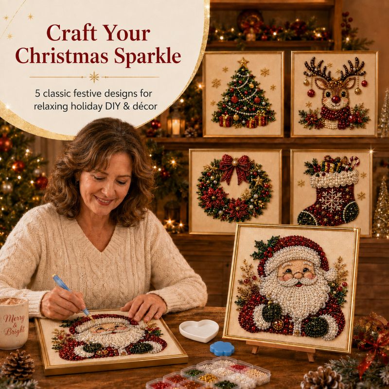 MerrySpark – Festive Pearl Bead Painting Kit