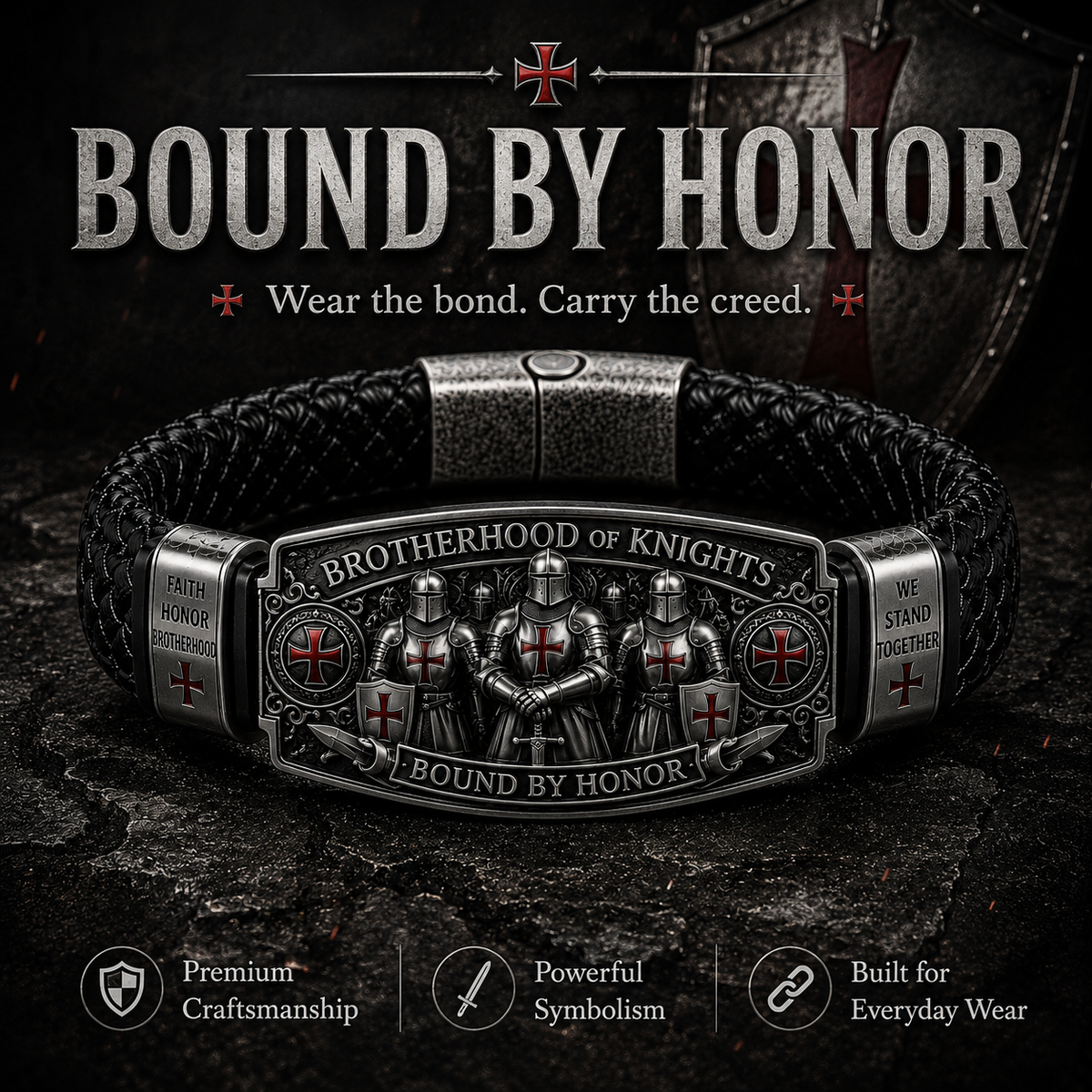 KnightBond – Brotherhood of Knights Honor Bracelet