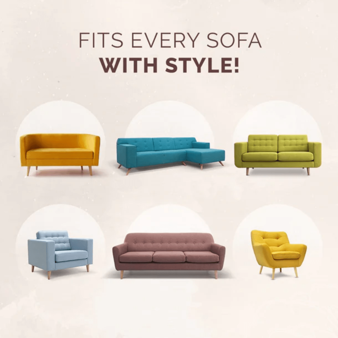 DrapeLuxe – Modern Chenille Sofa Protector