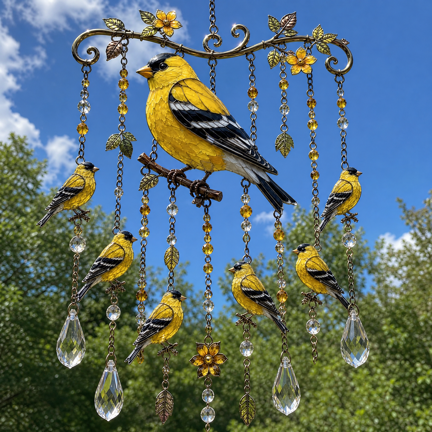 CelestiChime - Hummingbird Garden Decor