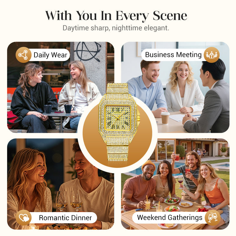 RoyalGleam – Crystal Accent Watch