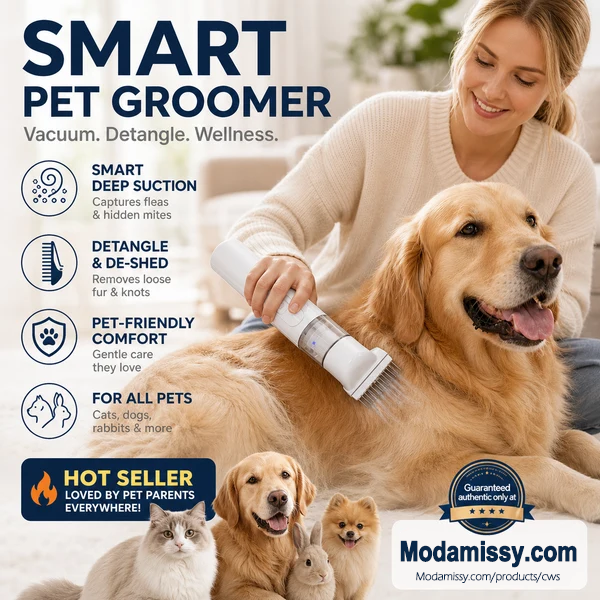 PawVanta – Electric Pet Grooming & Flea Removal Comb
