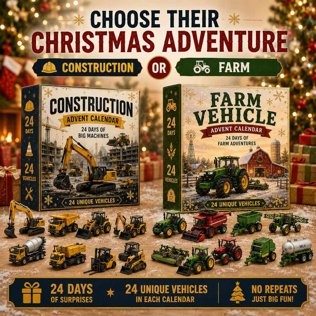 WonderWheels – 24-Day Vehicle Christmas Calendar