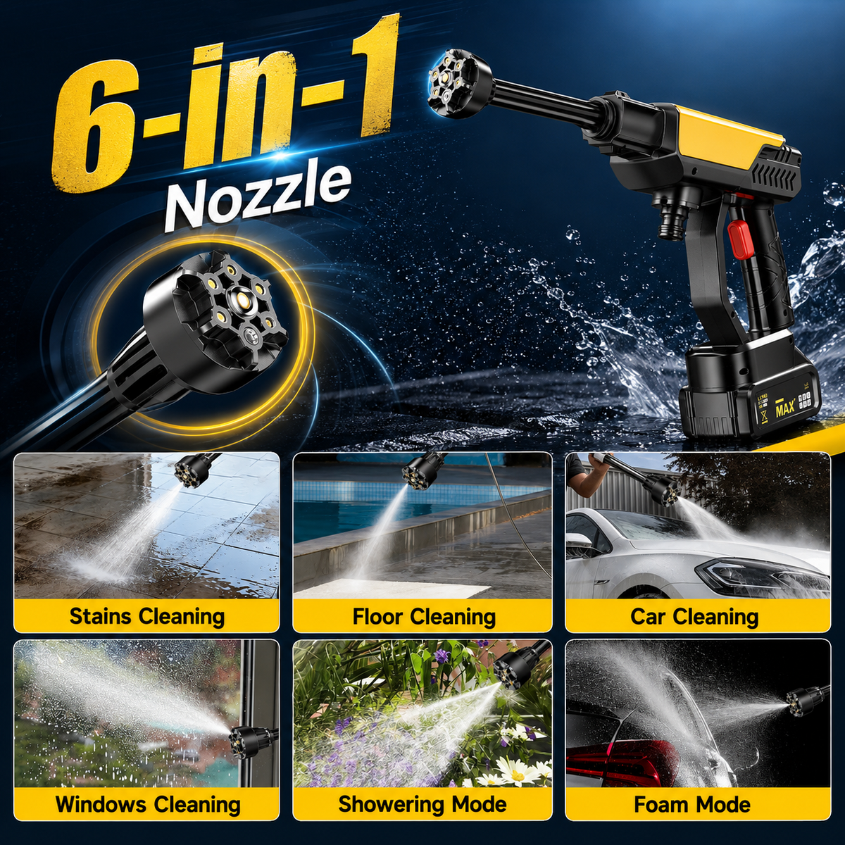 PowerVanta – Cordless 1000 PSI Pressure Washer