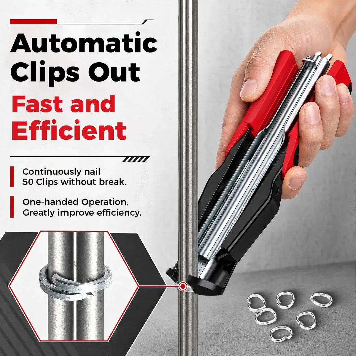 ClipForge – Spring-Loaded Hog Ring Pliers Kit
