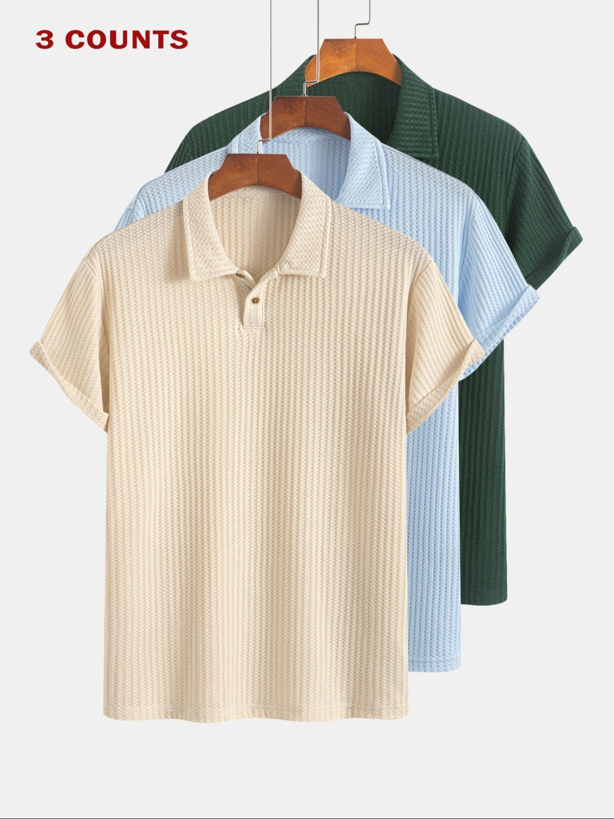 PoloMuse – Men’s 3-Pack Everyday Polo Shirts