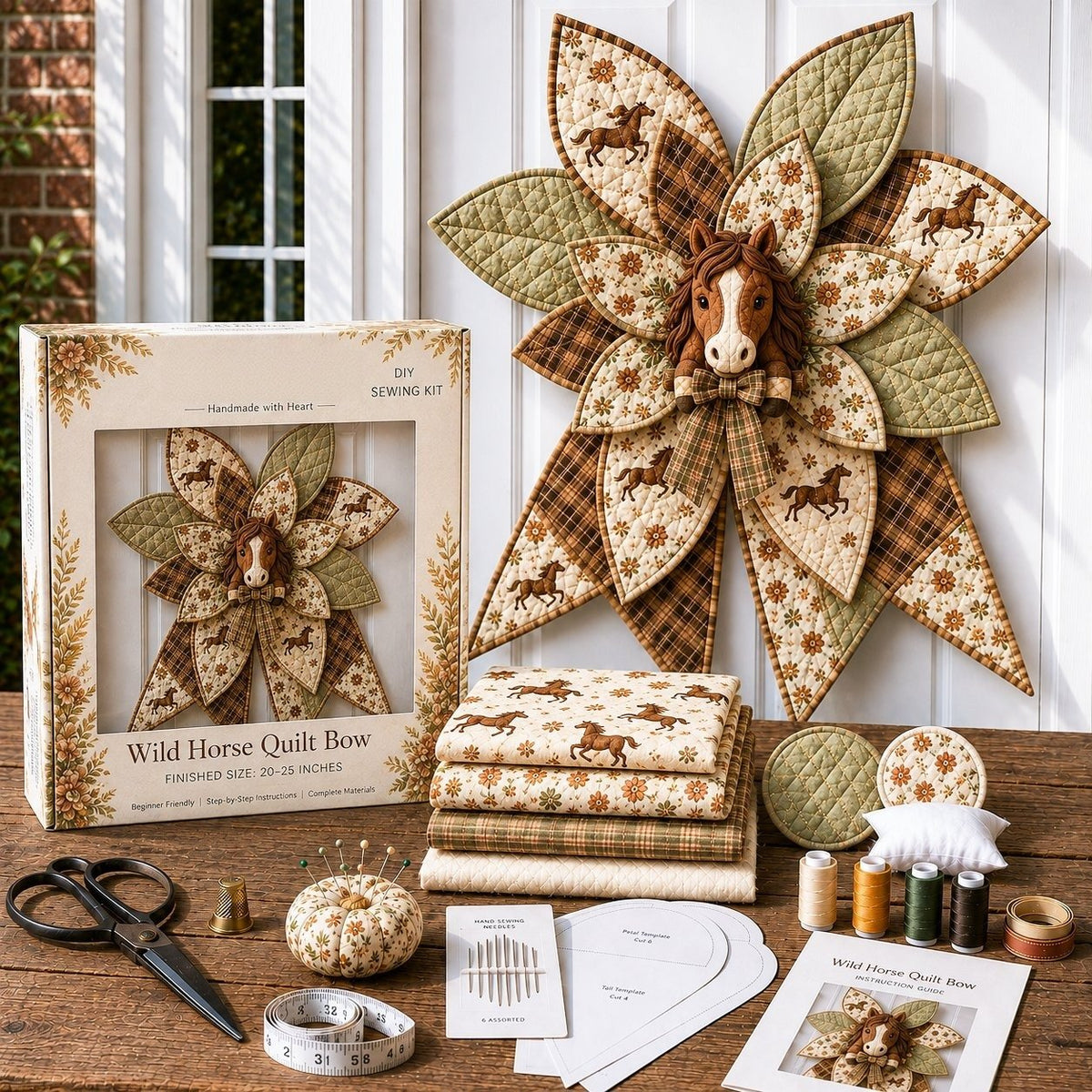 PrettyLoops – Oversized Quilted Bow Craft Kit