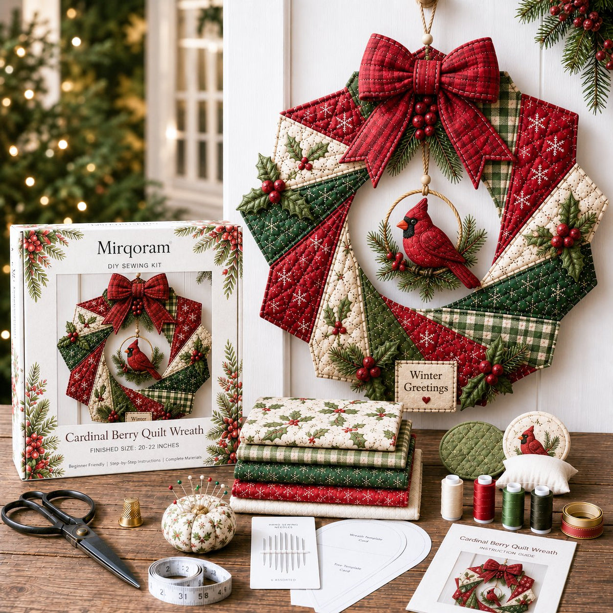 ChristmasCraft – Festive Fabric Wreath Making Kit
