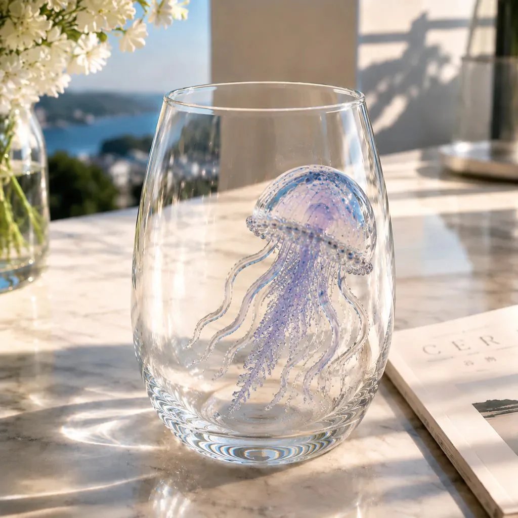 AquaElegance – Coastal Octopus Bar Glass