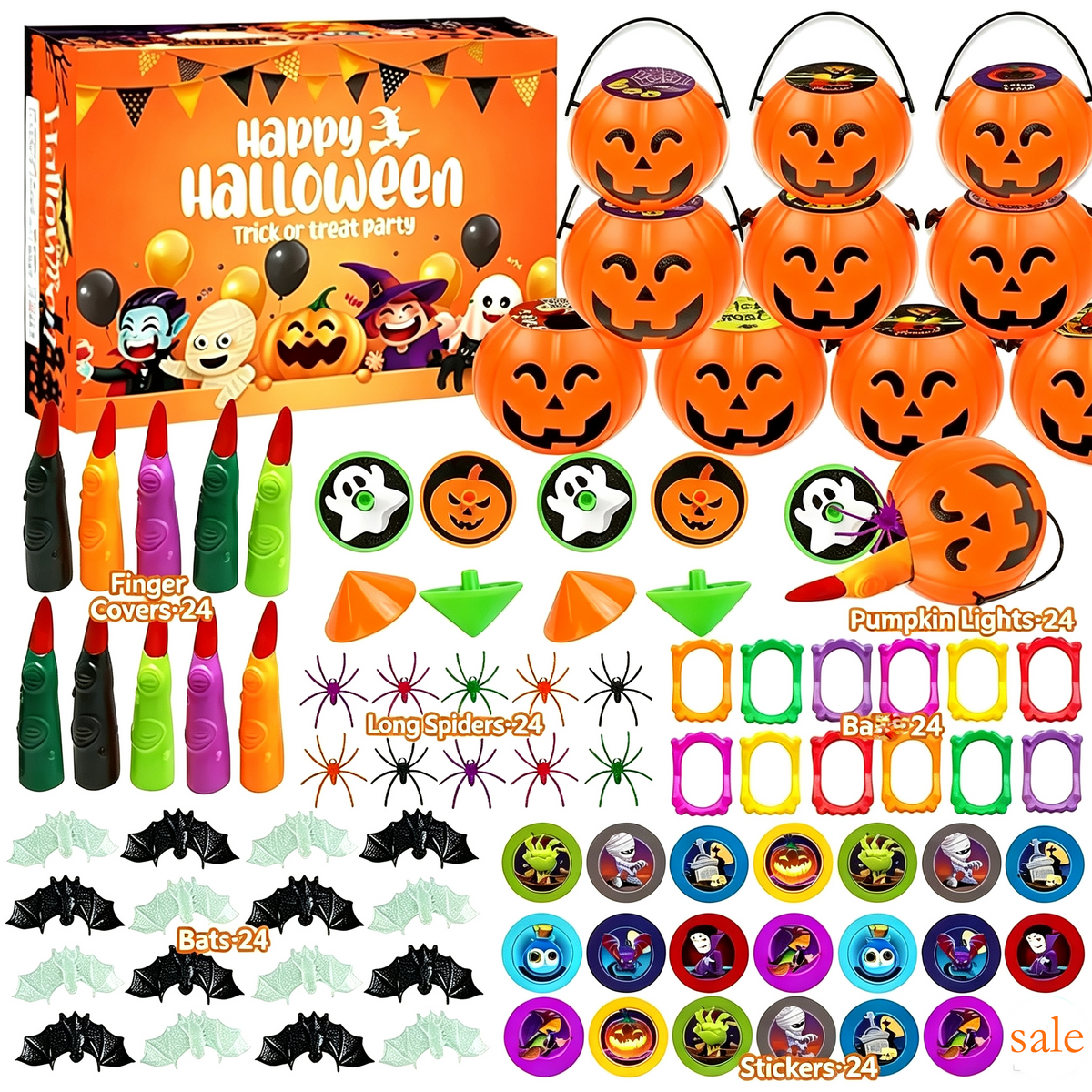 SpookJoy – 144-Piece Halloween Toy & Gift Set