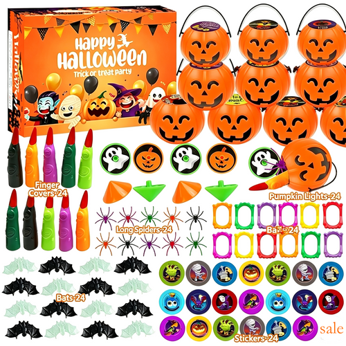 SpookJoy – 144-Piece Halloween Toy & Gift Set