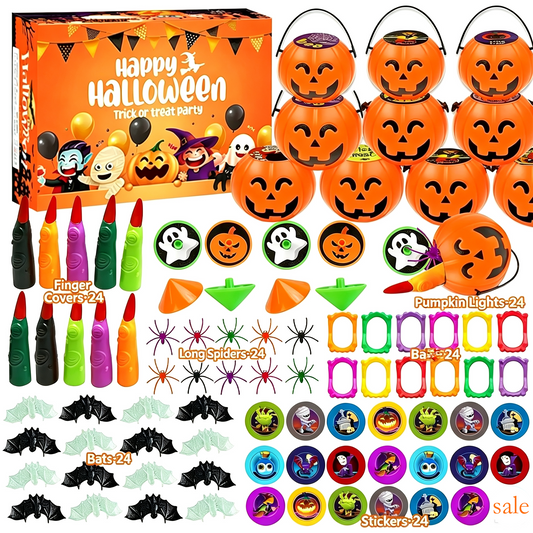 SpookJoy – 144-Piece Halloween Toy & Gift Set
