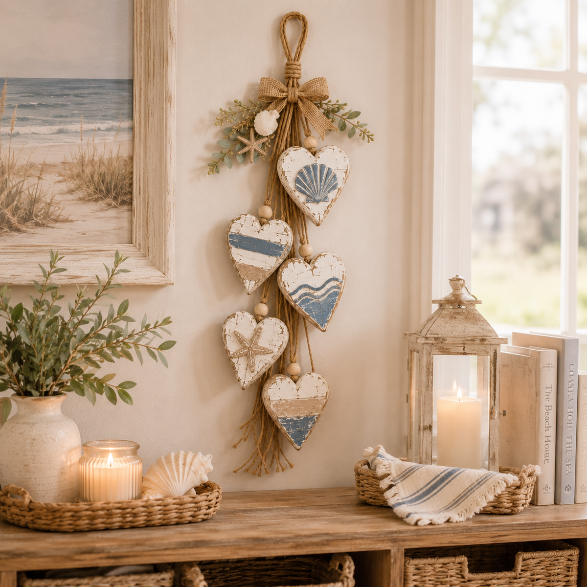 HeartHaven – Rustic Hanging Heart Wall Decor